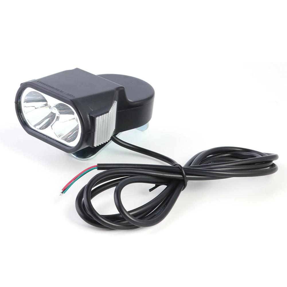 36V 48V Electric Bicycle Headlight 3W Electric Bike Headlight Front Light Outdoor Night Riding Cycling Parts Accessories