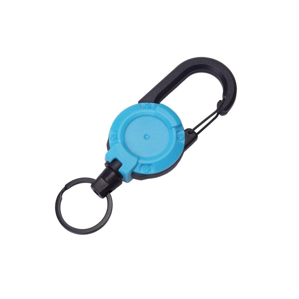 Outdoor Camping Tactical Easy-Pull Telescopic Keychain with Multi-Function Rebound Anti-Lost Wire Rope.