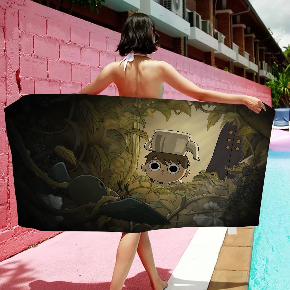 Cartoon O-Over the G-Garden W-Wall Microfiber Beach Towel Absorbent Quick dry Soft Yoga Swimming Resort Mountain Climbing Towel