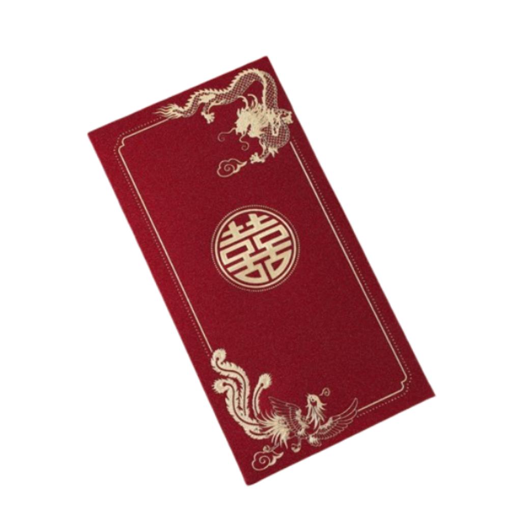 6pcs Chinese Style New Year Red Envelopes Blessing Gifts Packing Bags Spring Festival Supplies