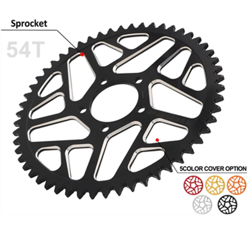 Black Aluminum Alloy 54T Sprocket For Surron Light Bee S/X Electric Dirt Bike