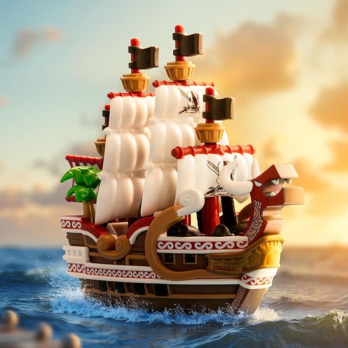 POP MART One Piece - The Grand Line Series Vehicles Blind Box Figures, Collectible Toys Home Decorations, Holiday Birthday Gifts for Boys, Single Box