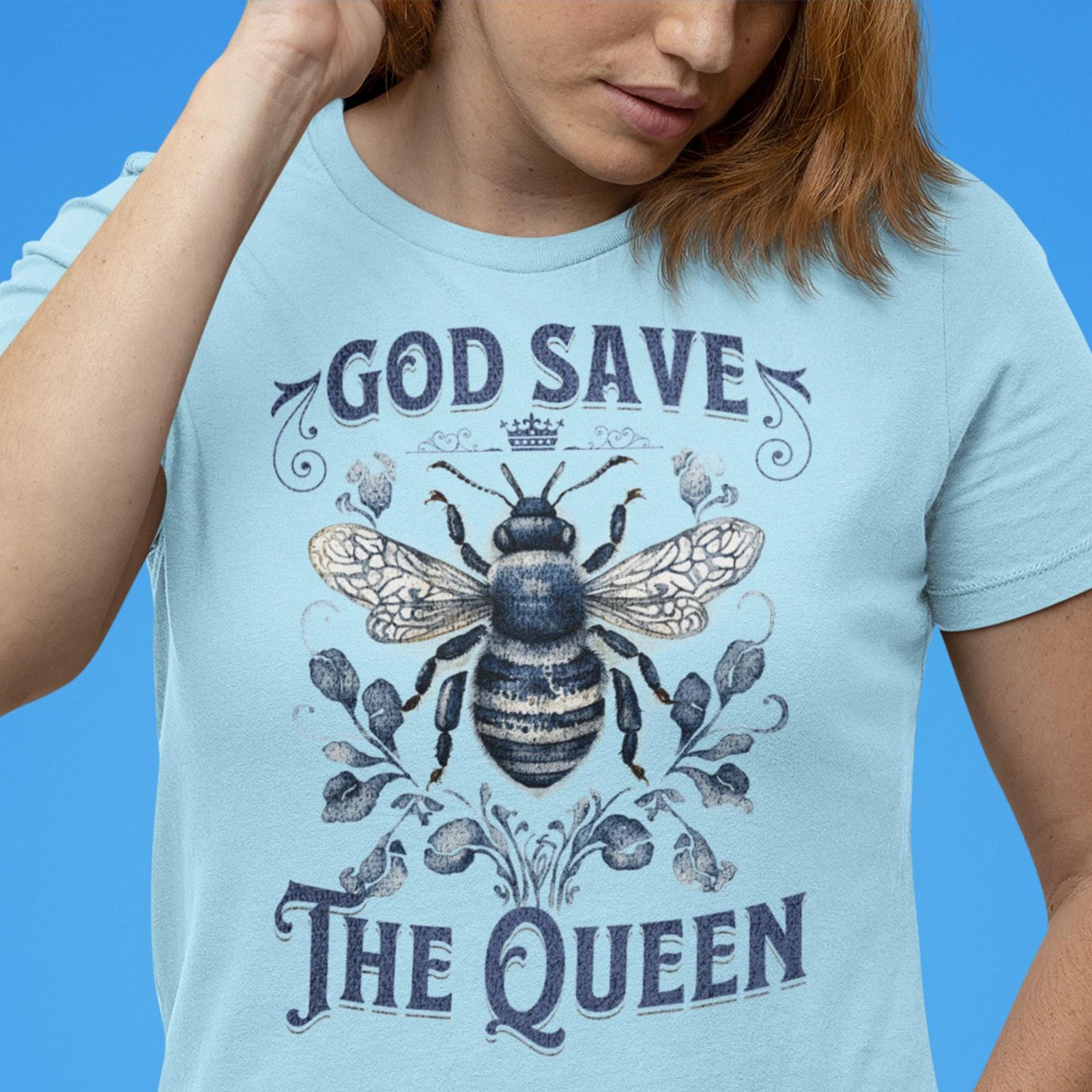 God Save the Queen Bee Climate Change Tee S
