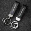 Car Stickers For Alfa Romeo High-end Leather Car Logo Key Chain Keyring Auto Interior Accessories For Alfa Romeo 4C 159 166 Spid