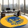 Golden State Warriors (1) Round Office Rug Decorative Floor Rug for Office Bedroom Living Room and Home Space