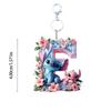 stitch acrylic cute keychain cartoon flat 2D stilt English letters ornament doll cartoon birthday gift halloween