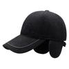 New Hat Men'S Day Casual Baseball Cap Fleece Ear Protector Cap In The Elderly Dad Warm Cotton Hat