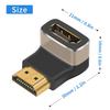 Duttek HDMI Converter 8K HDMI Converter Adapter Male to Female 8K HDMI 90 Degree Adapter High Speed 48Gbps HDMI Adapter Supports 8K Transmission for