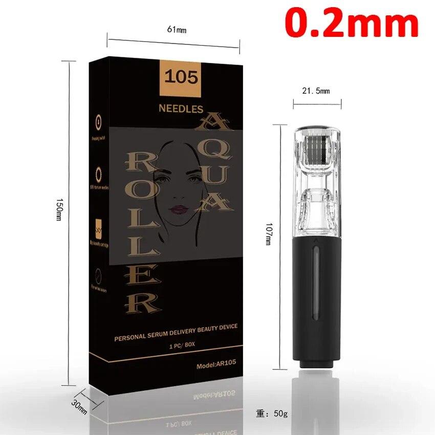 105 Pins Derma Microneedle Roller Beard Growth Beard Hair Growth 0.25mm/0.3mm Titanium Needle Beautify Lip Treatment Skin Care