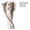 Modern Home Interior Accents Praying Angel Statue, Abstract Guardian Figurine, Religious Prayer Decor Sculpture for Mantel Church Indoor Memorial