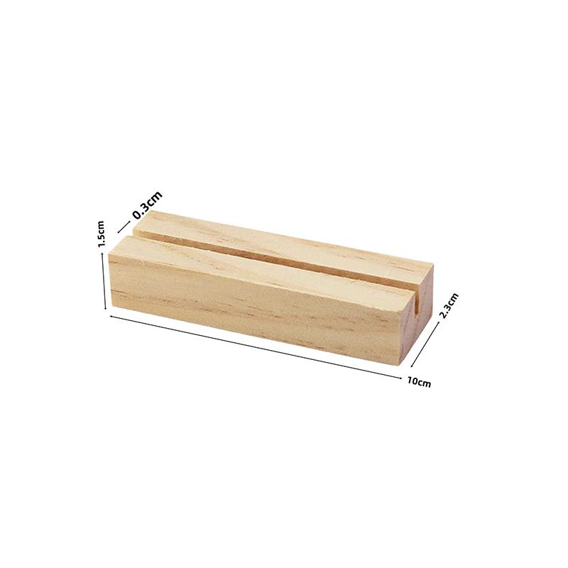 Business Card Holder Organizer Office Desk Display Stand Memo Counter Accessories Tabletop Shelf Home Wooden Card Holder Storage