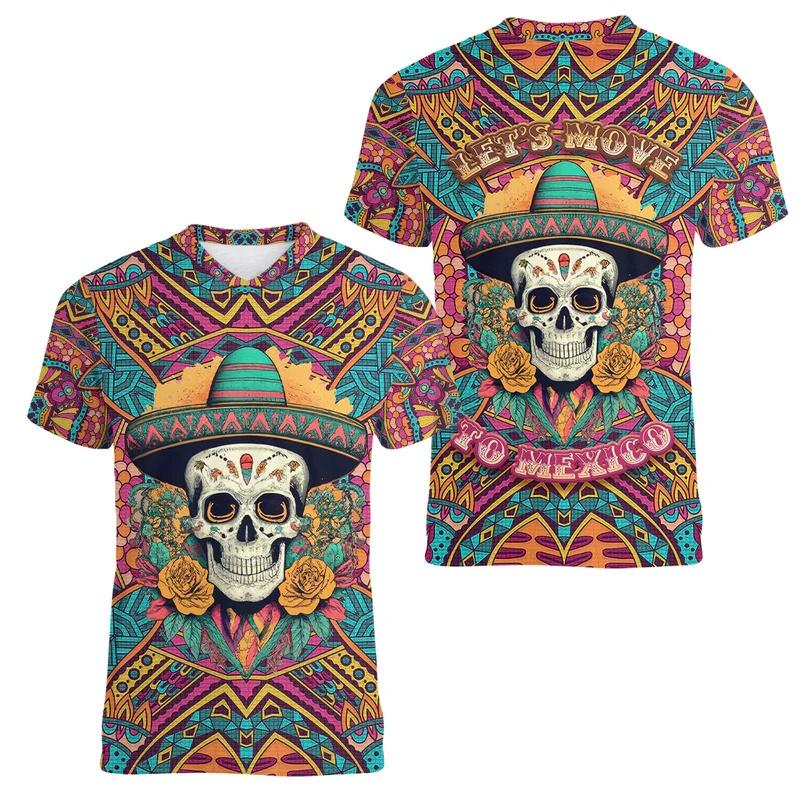 Mexico Flag National 3D Print T Shirt Summer Mexican Men And Woman Short Sleeved Fashion Tees Cool Sport Jersey Men Clothing