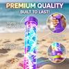 LED Light Up Water Blaster Glowing Rainbow Effect Long Range Water Gun Summer Pool Beach Water Fight Toy for Family Fun