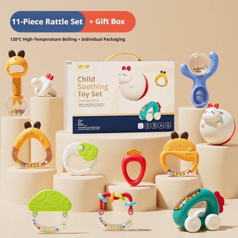 Baby toy rattle 0 to 6 months newborn baby early education puzzle grasp training 0 1 year old rattle