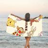 1pc Winnie2 Beach Towel with Custom Name, Beach/Swimming/Bath/Picnic/Camping Towel, Suitable for Seaside Beaches
