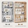 Transparent Layered Bathroom Cabinet Shelf for Skincare & Cosmetics