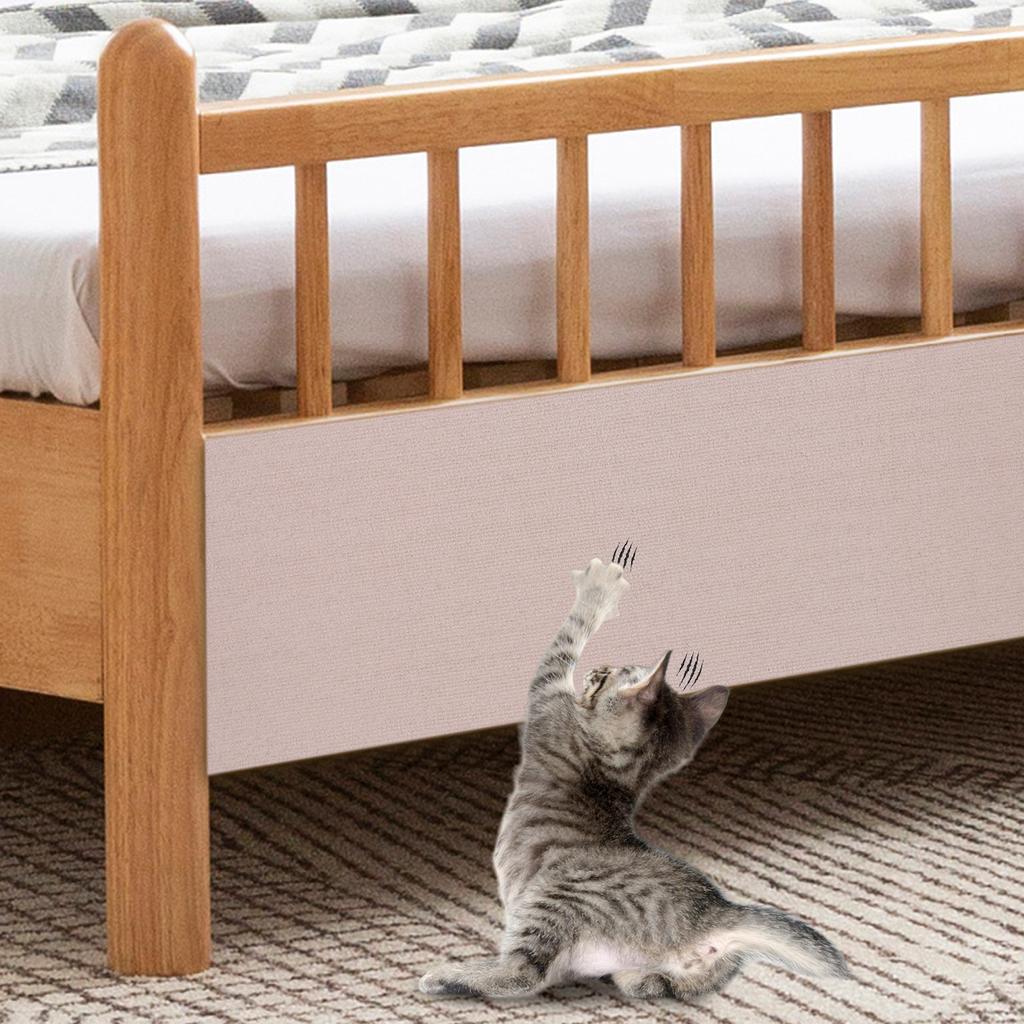 2pcs Trimmable Self-Adhesive Cat Scratch Mat 40X100cm Wall Anti Cat Scratch Sofa DIY Cats Scratch Protection Paws Sharpen Carpet