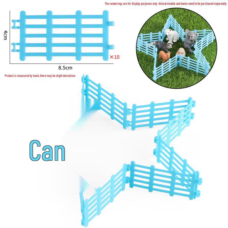 Creative Simulation Fence Set for Farm, Ranch, Zoo, or Sandbox Decorations
