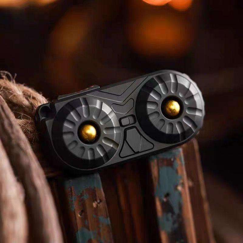 Owl Edc Fidget Spinner Magnetic Levitation Ratchet Slider Metal Button Push Card Multi Playability Decompression Fingertip Toy