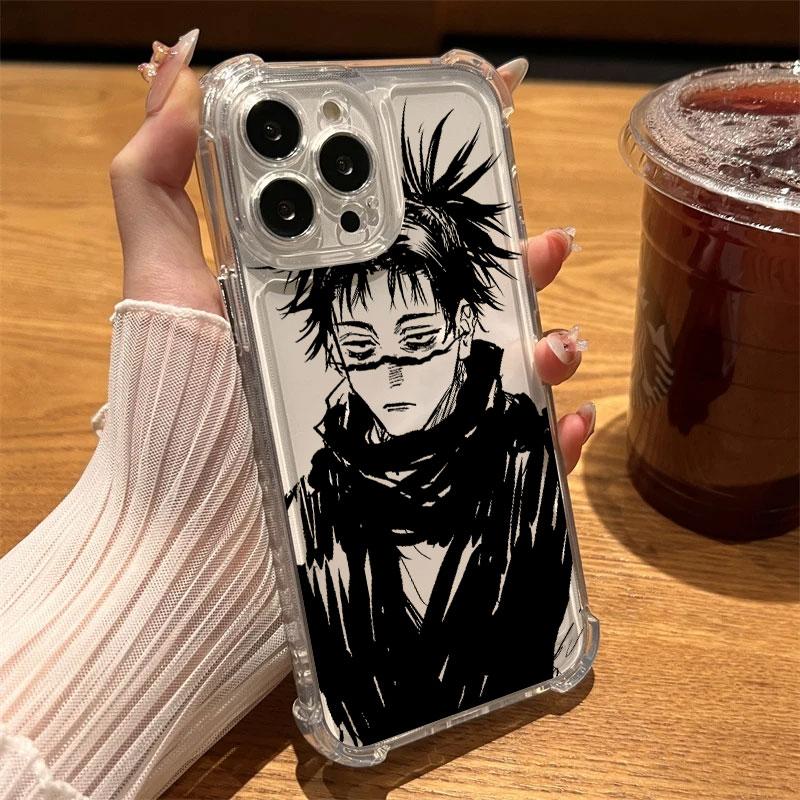 Jujutsu Kaisen Clear Phone Case For iPhone 17 Air 16 e 15 14 13 12 11 Pro Max Plus Mini SE 2020 2022 Soft Shockproof Cover Choso