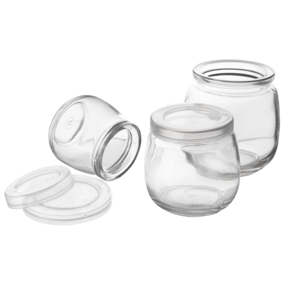 12x Glass Jars Jars Containers Cups Yogurt Cups Desserts 200ml