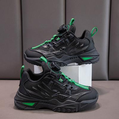 Primary and Secondary School Students' Daily Outdoor Mesh Breathable Air Cushion Sports Shoes Fashionable Versatile Basketball Shoes New Rotating