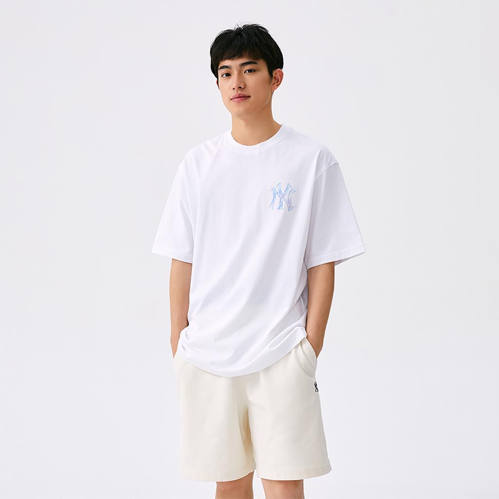 New MLB New York Yankees SS25 T Shirt Unisex Standard White 3ATSX0153-50WHS