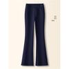 Women's Black High-Waisted Micro-Flare Bell-Bottom Pants – Slimming, Petite Friendly, Perfect for Spring and Autumn