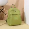Solid Color Backpack Women Commuter Large Capacity Nylon Lightweight Backpack