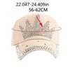 Children Adjustable Rhinestones Studded Peaked Cap Hat Kid Baseball Cap