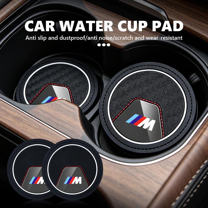 Car Water Coaster Cup Holder Anti-slip Dust-proof Protective Pad For BMW M 1 3 4 5 6 7 Series X1 X3 X4 X5 G20 G38 F48 E36 E39