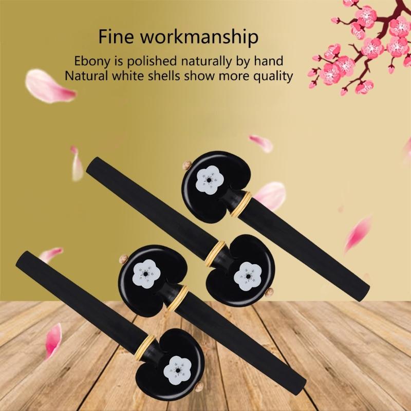 4Pcs Cello Reamer Tuner Musical Instrument Accessories Cello Pegs for Tuning Peg Cello Tuning Peg Mechanic Accessories