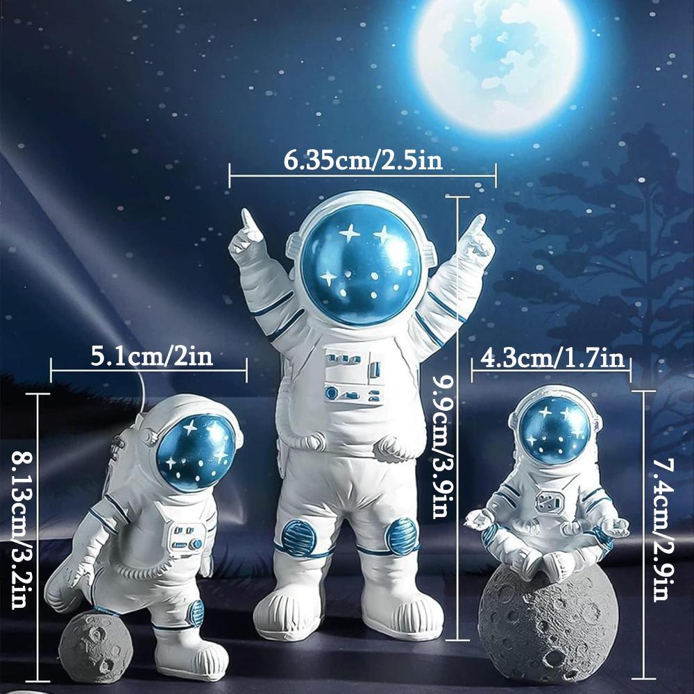 22pcs Space Cake Topper Space Cupcake Toppers Astronaut Figurine Birthday Outer Space Themed Party Decorations Planet Rocket Pearl Balls Star DIY