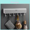 Modern Minimalist Wall Mount Door Hook With Abs Material For Bathroom And Toilet Storage