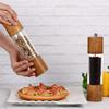 Premium Acrylic Salt and Pepper Grinder Set Manual Salt and Pepper Mills Wooden Shakers with Adjustable Ceramic Core