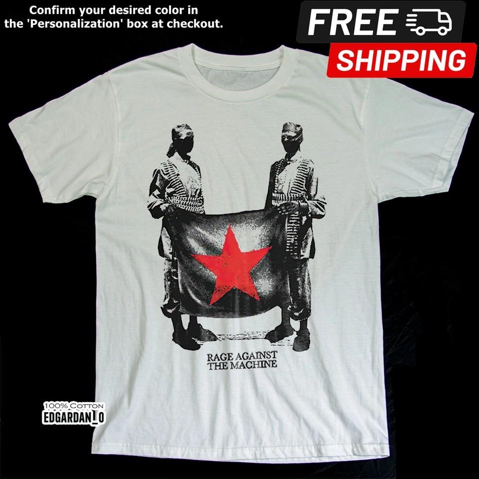 Rage Against The Machine  Flagbearer Womens White Unisex Tshirt S5X Unisex T-Shirt XL