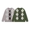 Unisex Oversized Chunky Knit Cardigan With Colorblock Warm Winter Sweater