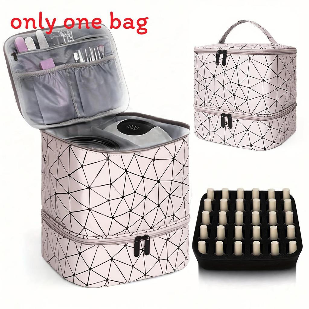 

Large Capacity Makeup Bag With Logo Pvc Portable Travel Organizer For Women рожевий