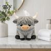Matte Texture Yak Figurine Holder Simulated Highland Tissue Box, Cute Decorative Paper Dispenser, Waterproof Animal Shape Table Ornament PETG Storage