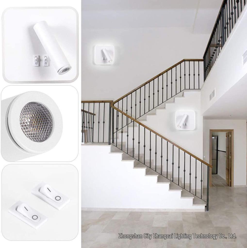 Modern Nordic LED Rotatable Wall Light for Bedroom, Living Room & Hotel