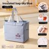 Lunch Box Insulated Bag, Hand-held Insulated Lunch Box Bag, Thickened Insulated Bento Bag, Student Large-capacity Aluminum Foil Bag with Rice Bag