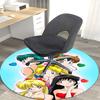 1pc Anime Sailor Moon Round Carpet  Office Chair Mat, NonSlip Rug for Home Decor, Seasonal Gift, Suitable for Office, Living Room