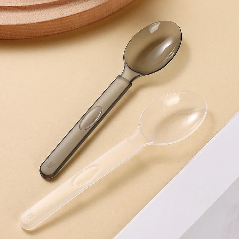 OLOEY Disposable Plastic Dessert Spoons