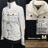Tommy Jeans Spring Cotton Military Jacket Women’s M White Outerwear Tops Jumper(USED)
