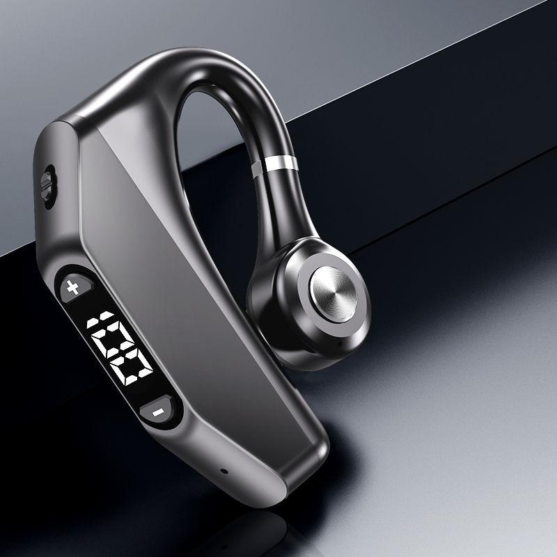 AlongChoice Bluetooth 5.3 Business Earphone LED Digital Display Headset Surround Music Large Capacity Headphone Waterproof чёрный