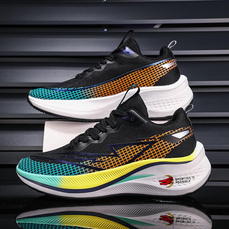 

Мужские кроссовки марафонские дышащие кроссовки для мужской обуви, удобная повседневная спортивная обувь, спортивные кроссовки Tenis Masculino 38 чёрный