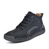 Men's Plus Size Hand-Stitched Leather Fashion Boots - Comfortable Outdoor Casual Loafers by Dr. Martens Street Trend