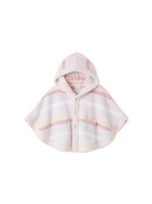 Baby Moko Colorful Border Poncho PBNT255444PNK80 [BABY]