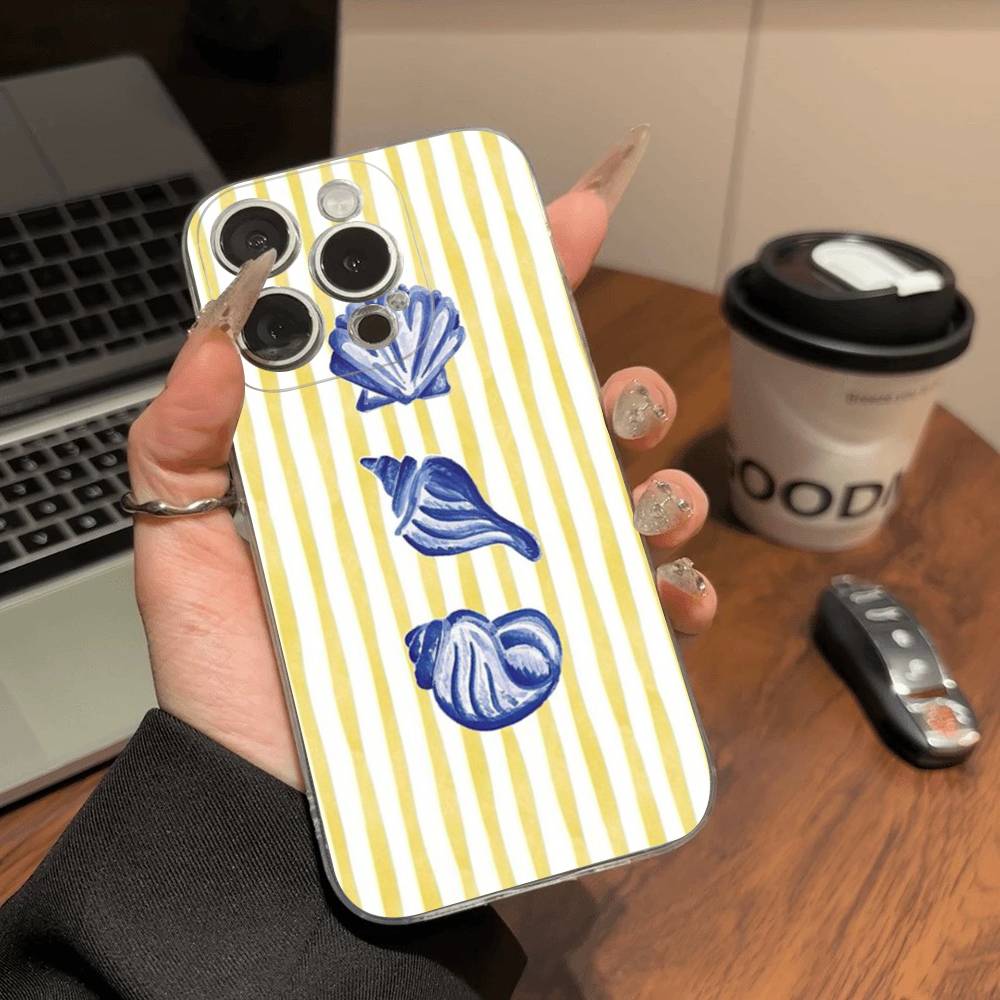 Niedliches Meeresleben, Krabben, Hummer Für IPhone 17 16 15 14 13 12 11 Pro Max Plus Transparente Weiche TPU Handyhülle