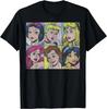 Varm Mote Uformell Disney Prinsesse Pop Art Portretter Box Up T-skjorte S-4XL Fire Årstider